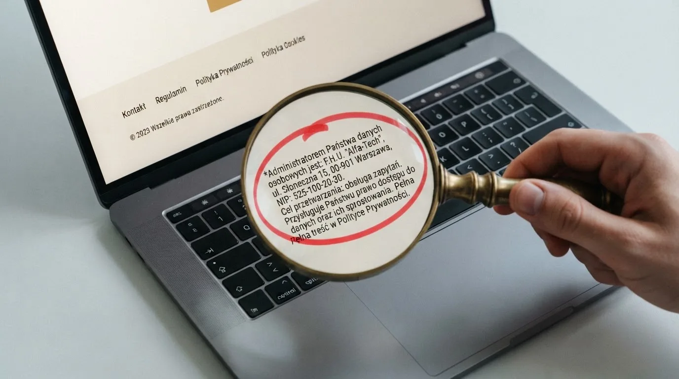 Lupa nad stopką strony kasyna, w której zakreślono na czerwono stary numer licencji z Curaçao